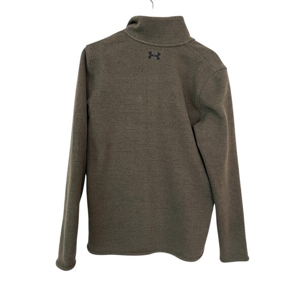 Under Armour Mens Olive Green UA Specialist Henley Size Small Button Closure - Picture 6 of 7